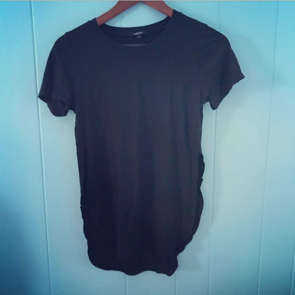 Black T-shirt with slits